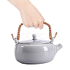 PandaHall Elite 4 Pcs 2 Colors Rattan Metal Teapot Handle FIND-PH0001-06-3