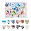 Cheriswelry 24Pcs 12 Colors Handmade Lampwork Beads LAMP-CW0001-03-1