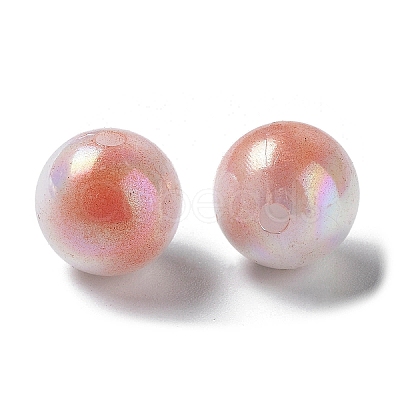 Two Tone Opaque Acrylic Beads SACR-P024-01B-W13-1