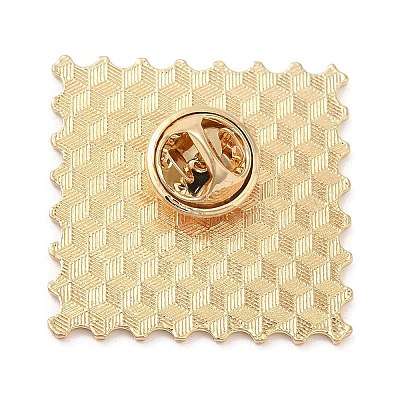 Wavy Rectangle with Dragon Enamel Pins JEWB-I026-02D-1