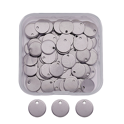 100pcs 304 Stainless Steel Stamping Blank Tag Pendants for Bracelet Earring Pendant Charms STAS-TA0001-01-1