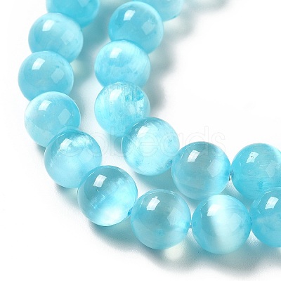 Natural Selenite Beads Strands G-P493-01D-1