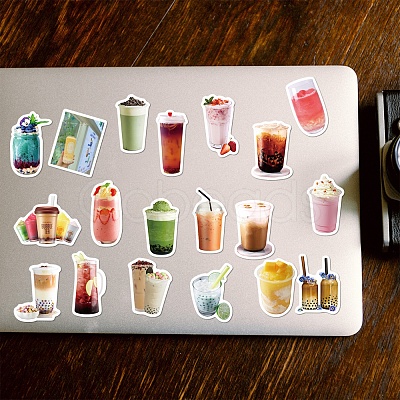 Colorful Bubble Tea Pearl Milk Fruit Tea Stickers DIY-A025-02-1