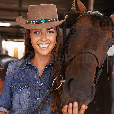 CRASPIRE 6Pcs 6 Styles Imitation Leather Southwestern Cowboy Hat Belt AJEW-CP0007-23-1