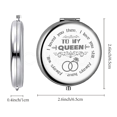 304 Stainless Steel Customization Mirror DIY-WH0245-020-1