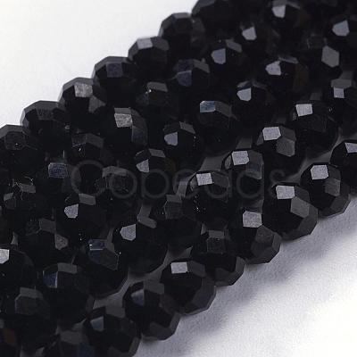 Imitation Crystal Glass Beads GLAA-D030-14-1