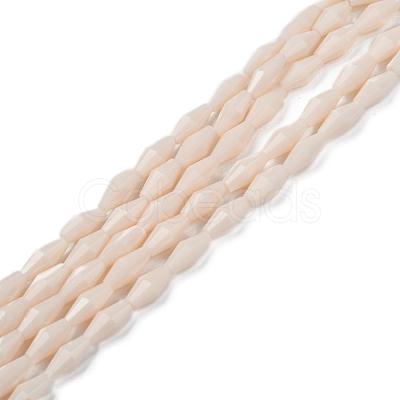 Opaque Glass Beads Strands GLAA-P001-03A-06-1