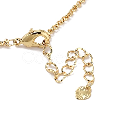 Rack Plating Brass Necklaces NJEW-M215-01G-1