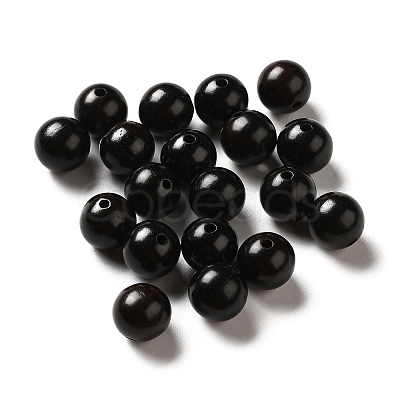 Undyed Natural Ebony Wood Beads WOOD-A020-01A-1