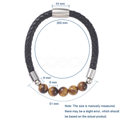 Unisex Leather Cord Bracelets BJEW-JB04852-1