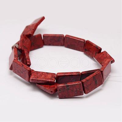 Natural Flower Agate Bead Strands G-K153-M08-1