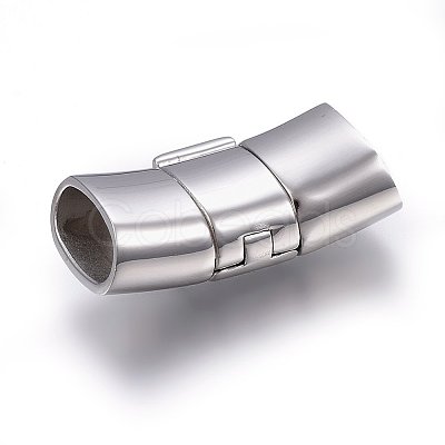 304 Stainless Steel Fold Over Clasps STAS-E440-87A-P-1