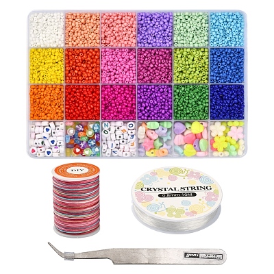 DIY Candy Color Bracelet Making Kit DIY-YW0005-68-1