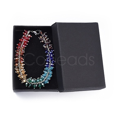 Glass Beads Bracelets BJEW-JB04406-1