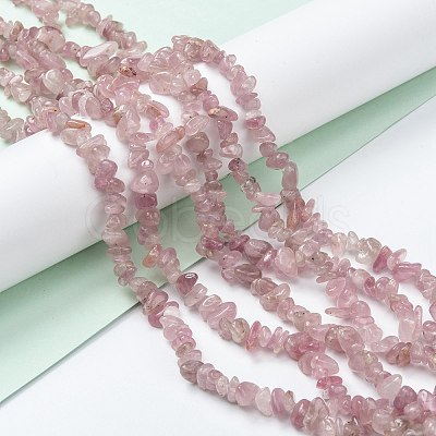 Natural Madagascar Rose Quartz Beads Strands G-O187-01-1