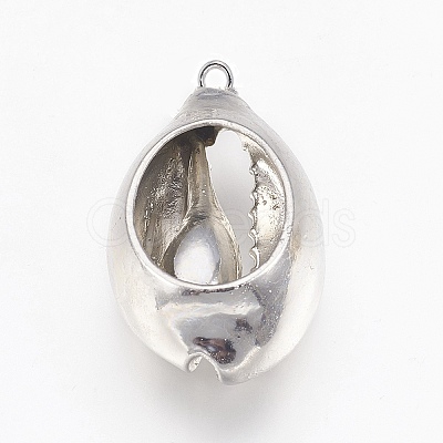 Electroplated Shell Pendants BSHE-E024-02S-1