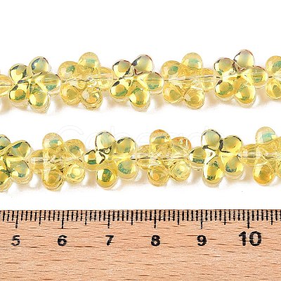 Electroplate Glass Beads Strands EGLA-T028-02E-1