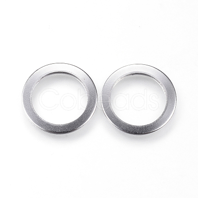 Non-Tarnish 304 Stainless Steel Linking Rings X-STAS-P108-07P-1