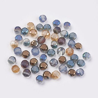 Electroplate Glass Beads X-EGLA-J032-4mm-M-1