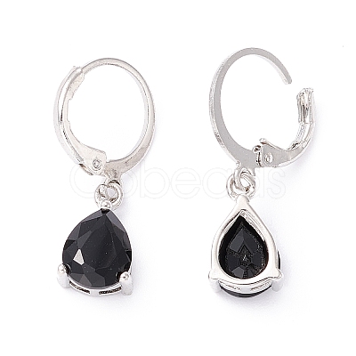 Teardrop Rhinestone Dangle Earrings for Girl Women Gift EJEW-BB64281-1