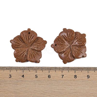 Synthetic Goldstone Carved Pendants G-B097-01A-02-1