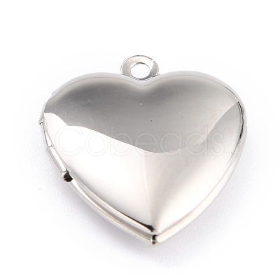 Non-Tarnish 316 Stainless Steel Locket Pendants STAS-L258-004C-P-1