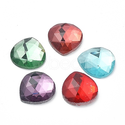 Faceted K9 Glass Rhinestone Cabochons GGLA-Z001-03-1