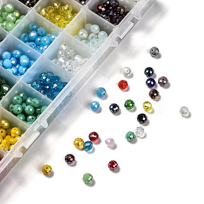 24 Colors Electroplate Glass Beads EGLA-JP0002-04B-8mm-1