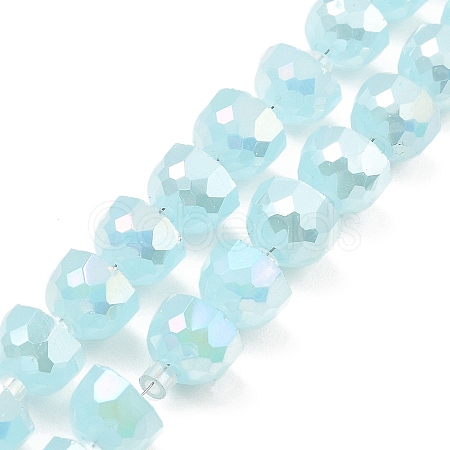 AB Color Plate Glass Beads Strands EGLA-P051-02A-A04-1
