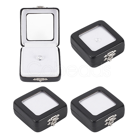 Square PU Leather Necklace Boxes AJEW-WH0472-24P-1