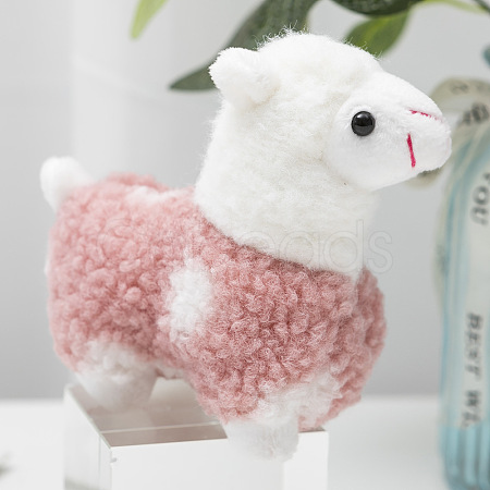 Cute Plush PP Cotton Alpaca Doll Pendant Decorations PW-WG96699-01-1