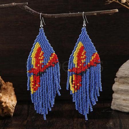 Bohemian Style Tassel Dangle Earrings UH3438-1