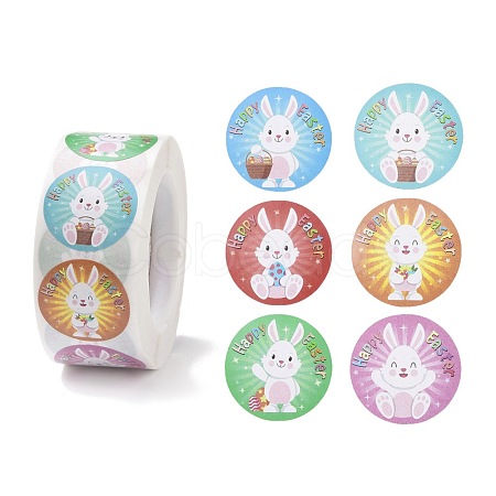 Easter Theme Self Adhesive Paper Sticker Rolls DIY-C060-01-1