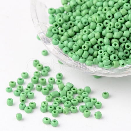 8/0 Opaque Colours Round Glass Seed Beads X-SEED-A010-3mm-47-1