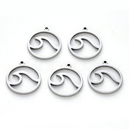 Non-Tarnish 304 Stainless Steel Pendants X-STAS-N092-95-1