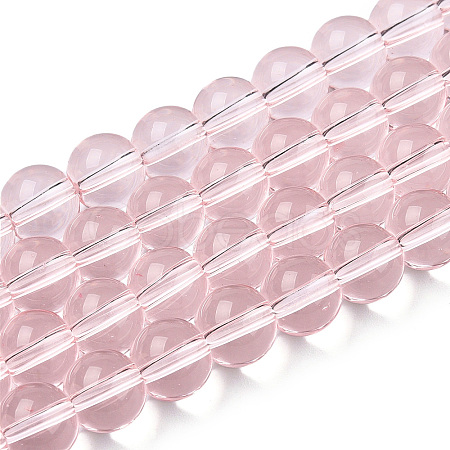 Transparent Glass Beads Strands GLAA-T032-T8mm-10-1