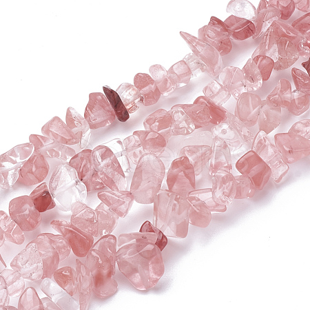 Cherry Quartz Glass Beads Strands X-G-S280-18-1