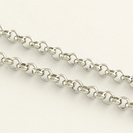 304 Stainless Steel Rolo Chains X-CHS-R009-08-1