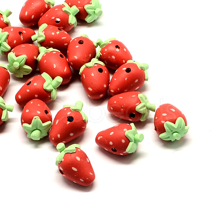 Handmade Polymer Clay Fruit Beads X-CLAY-Q217-11-1