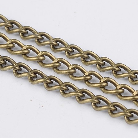 Iron Twisted Chains Curb Chains CHS003Y-AB-1
