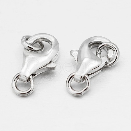 Sterling Silver Lobster Claw Clasps X-STER-O015-A-04-1
