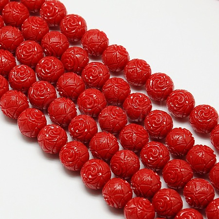 Synthetic Coral Beads Strands CORA-L032-12mm-03-1