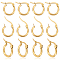 Unicraftale Ring 304 Stainless Steel Hoop Earrings, Golden, 12 Gauge, 15x2mm, Pin: 1x0.7mm, 12pairs/box