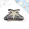 Starfish Pattern Acrylic Claw Hair Clips, Hair Accessories for Women & Girls, Gainsboro, 50x105mm