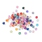 Transparent Acrylic Beads, AB Color Plated, Faceted Round, Mixed Color, 6mm, Hole: 1.4mm