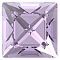 Preciosa&reg MAXIMA Crystal Fancy Stones, Czech Crystal, 435 23 615 Square, Dura Foiling, 20310 Violet, 6x6mm