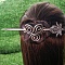 Antique Silver Viking Hair Sticks Hair Pin, Ladies Retro Hair Accessory, Rose Sword Hair Sticks, Dinosaur, 180mm