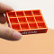 Plastic Beverage Tray Mini Model, Micro Landscape Dollhouse Accessories, Pretending Prop Decorations, Orange, 58x44x10mm