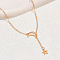 Fashionable Casual Alloy Star Moon Luxury Cable Chain Lariat Women's Necklaces for Women, Real 18K Gold Plated, 23.62 inch(60cm)