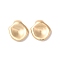 Brass Charms, Flower Petal, Real 18K Gold Plated, 11x10x3mm, Hole: 0.8mm